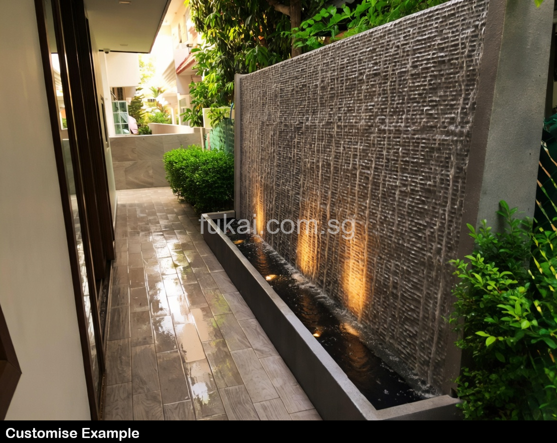 Cascading Water Feature Wall